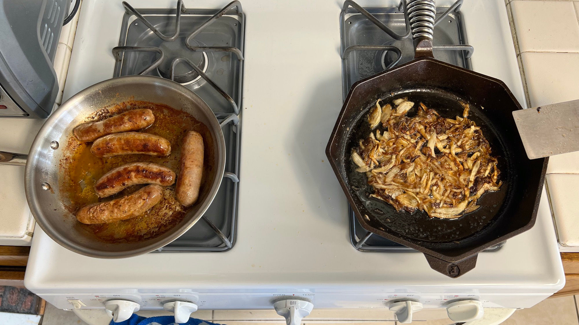 Caramelize Onions Sausage and Peppers