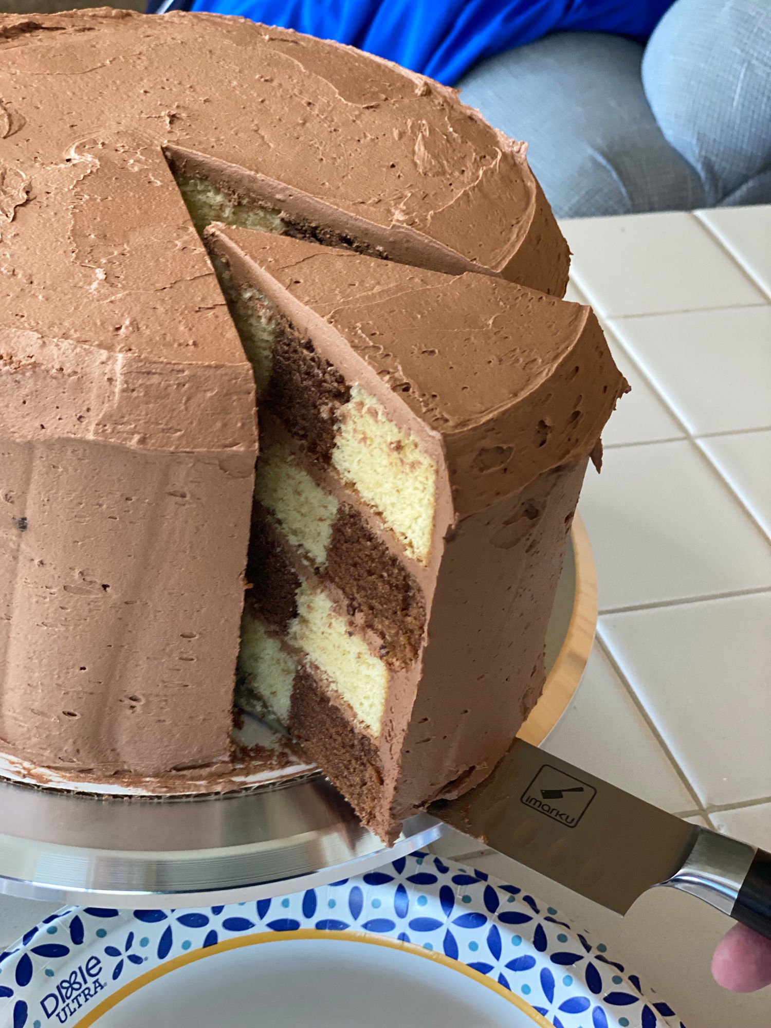 Checkerboard Cake recipe step9