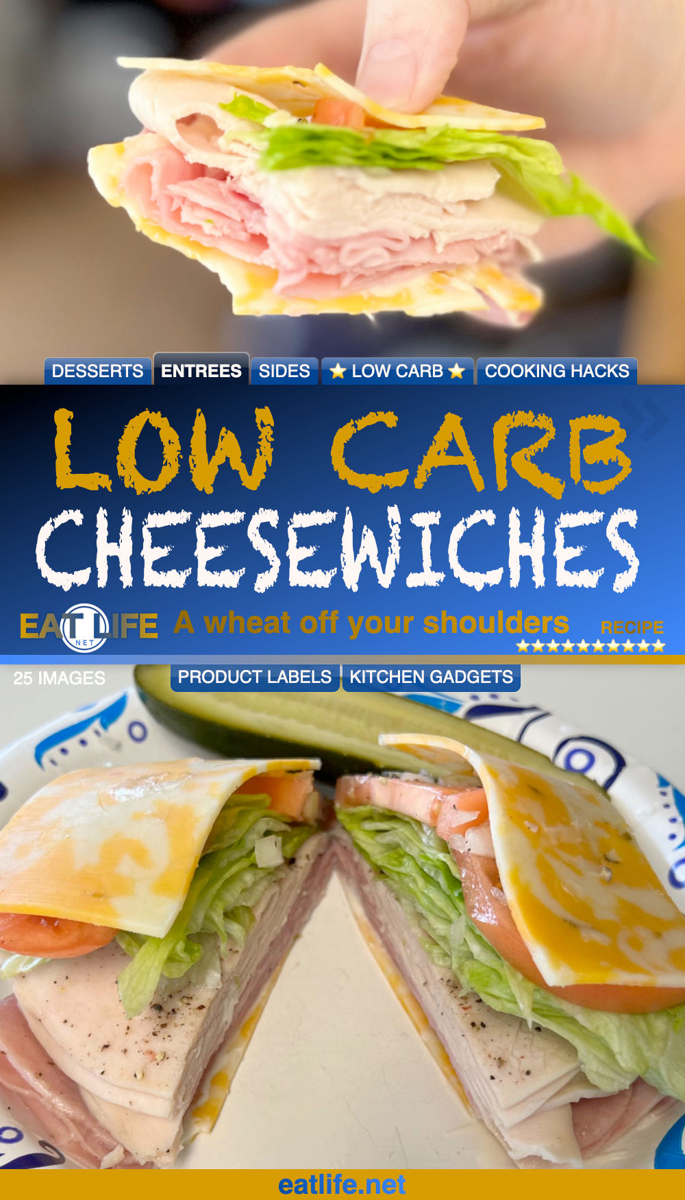 Low Carb Cheesewiches