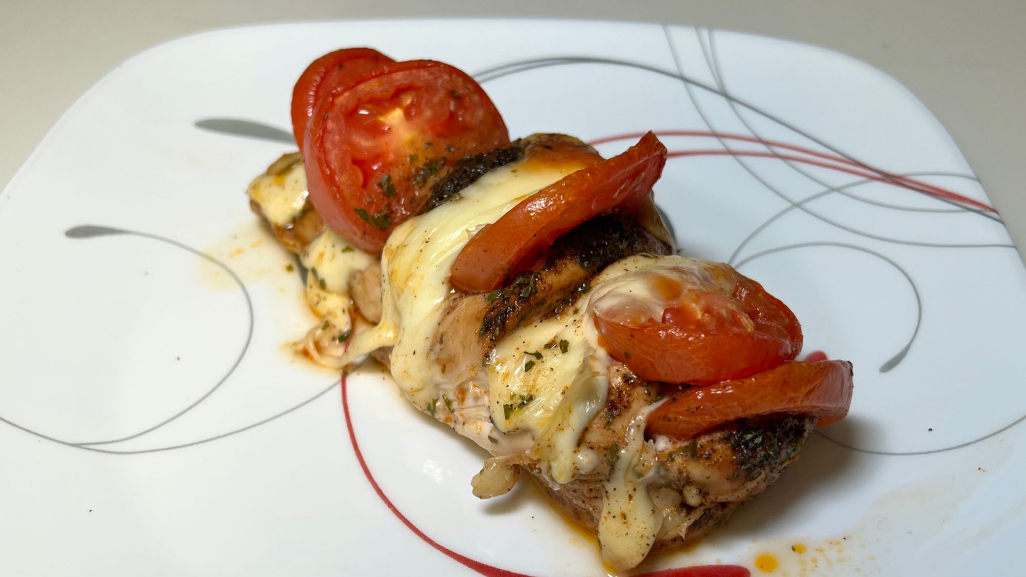 Cheesy Tomato Chicken Melt