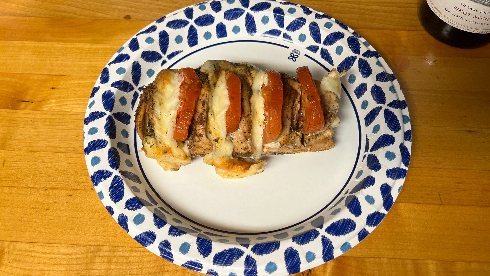 Reheated Cheesy Tomato Chicken Reheated