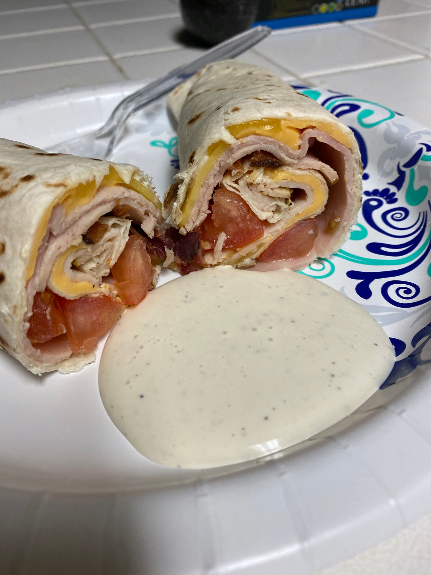 Chicken Turkey Avocado Burrito Ranch
