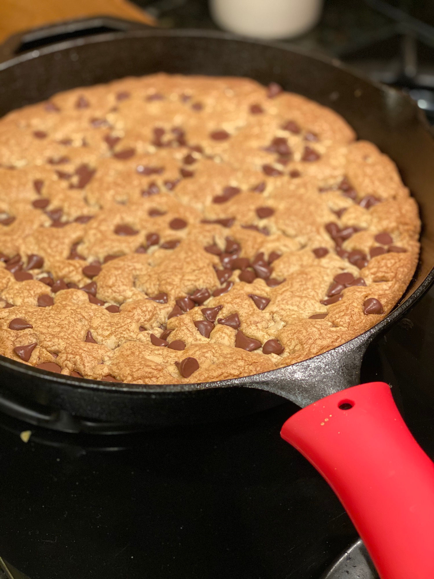 Chocolate Chip Cast-Iron Pan Cookie