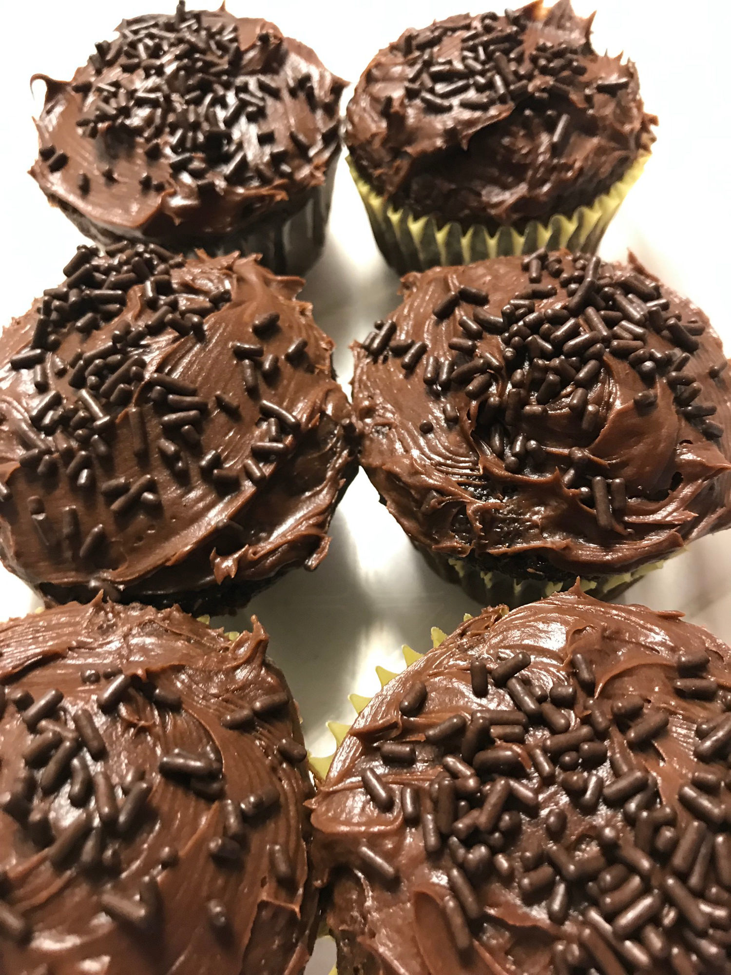 Finished Chocolate Cupcakes Finished