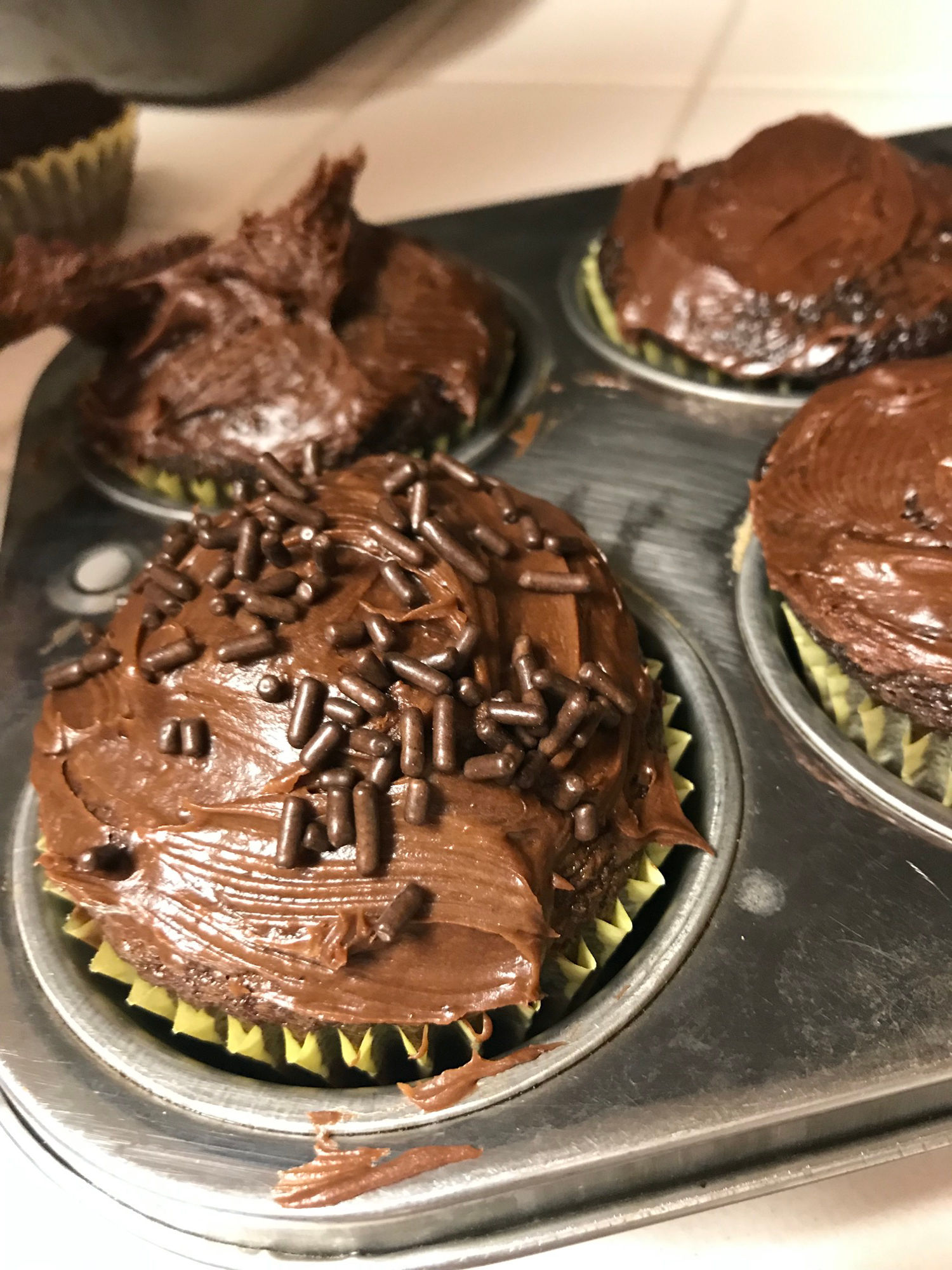 Chocolate Cupcakes Sprinkles