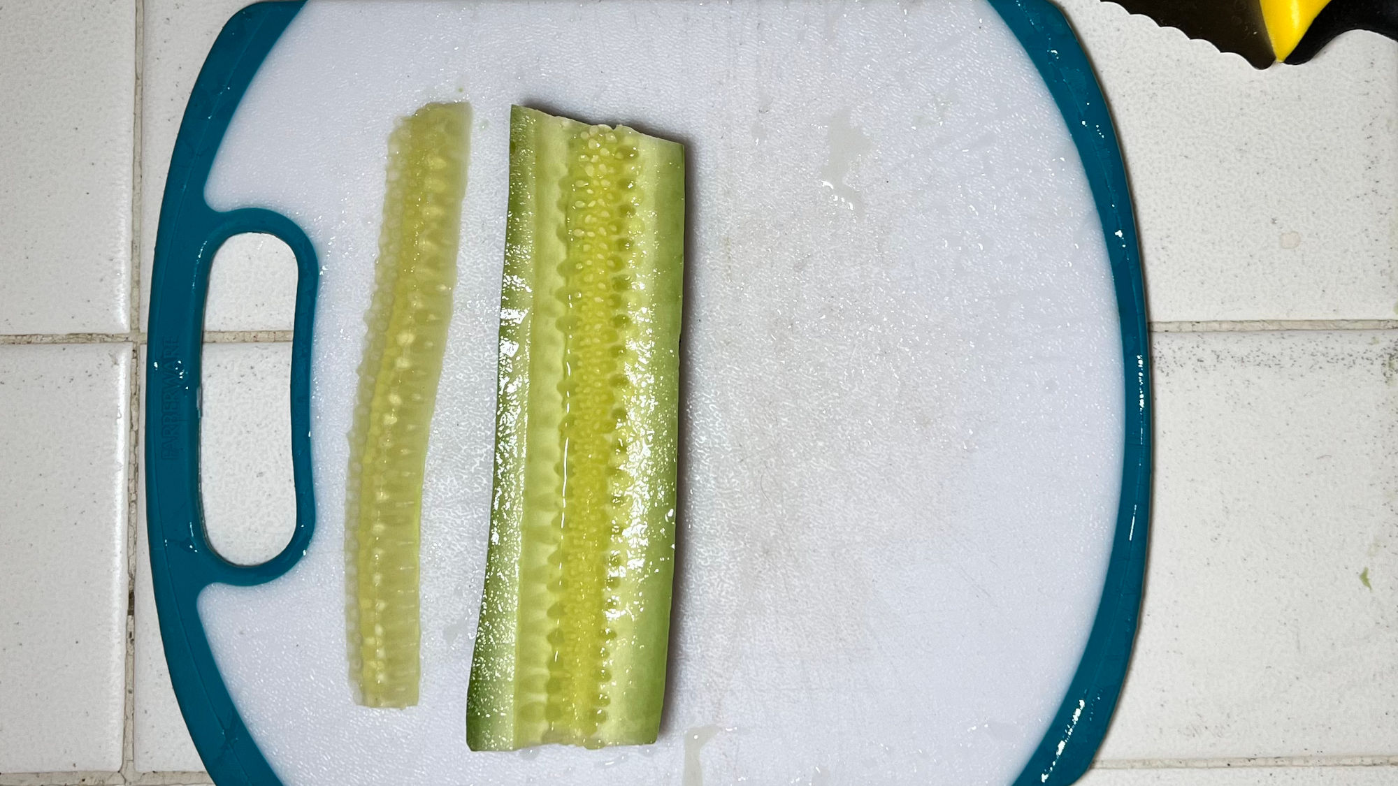 Cream Cheese Cucumber Remove Seeds
