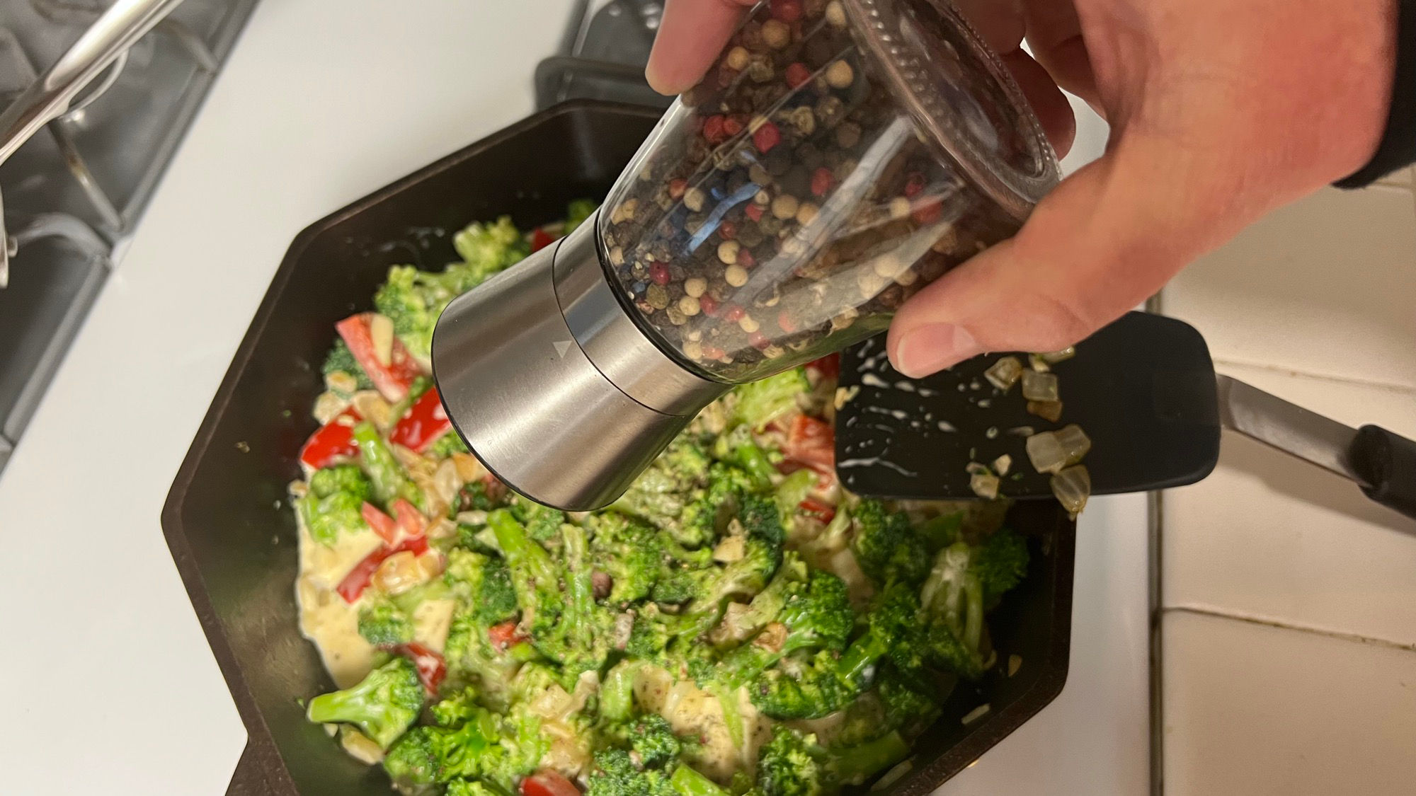 Creamy Brocoli add Pepper