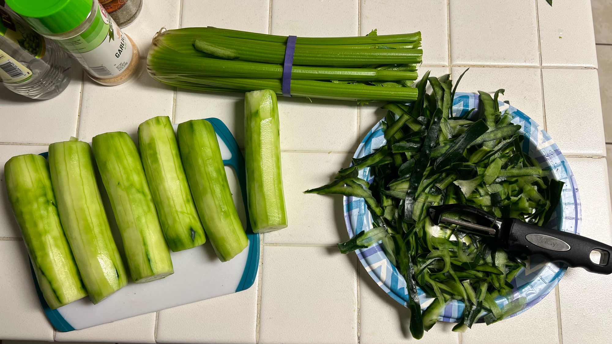 Creamy Cucumber Salad Peel