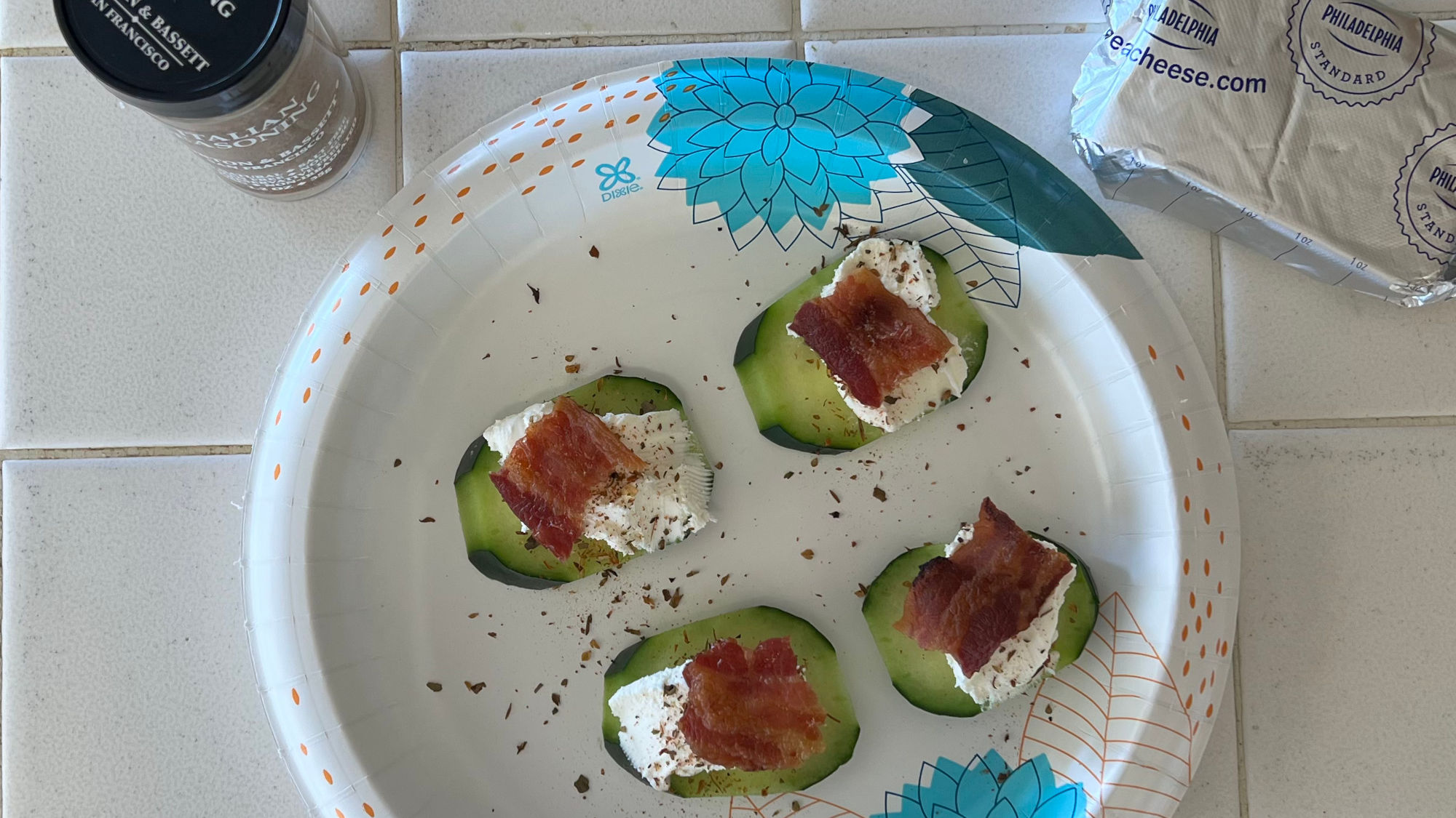 Bacon Cucumber Bacon Cracker Cuts Bacon