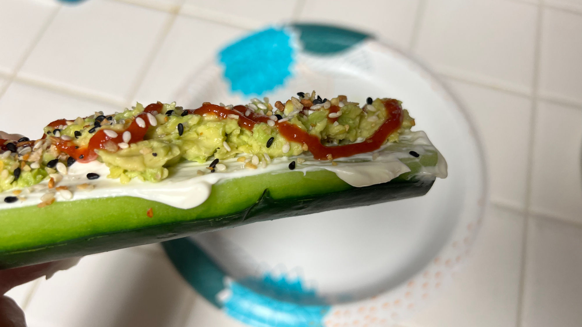 Avocado Cucumber Cream Cheese Avocado