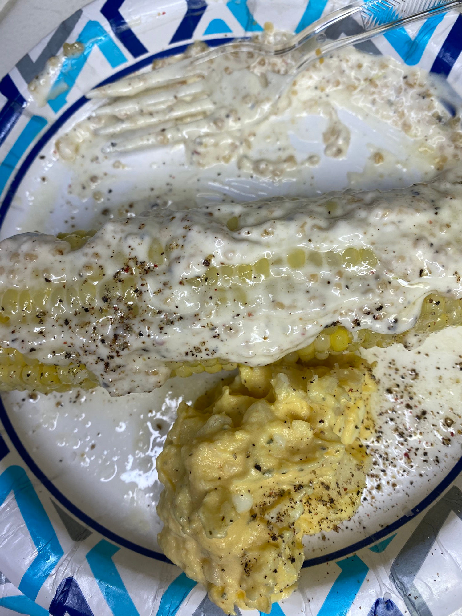 Elote with Potato Salad Elote with Potato Salad