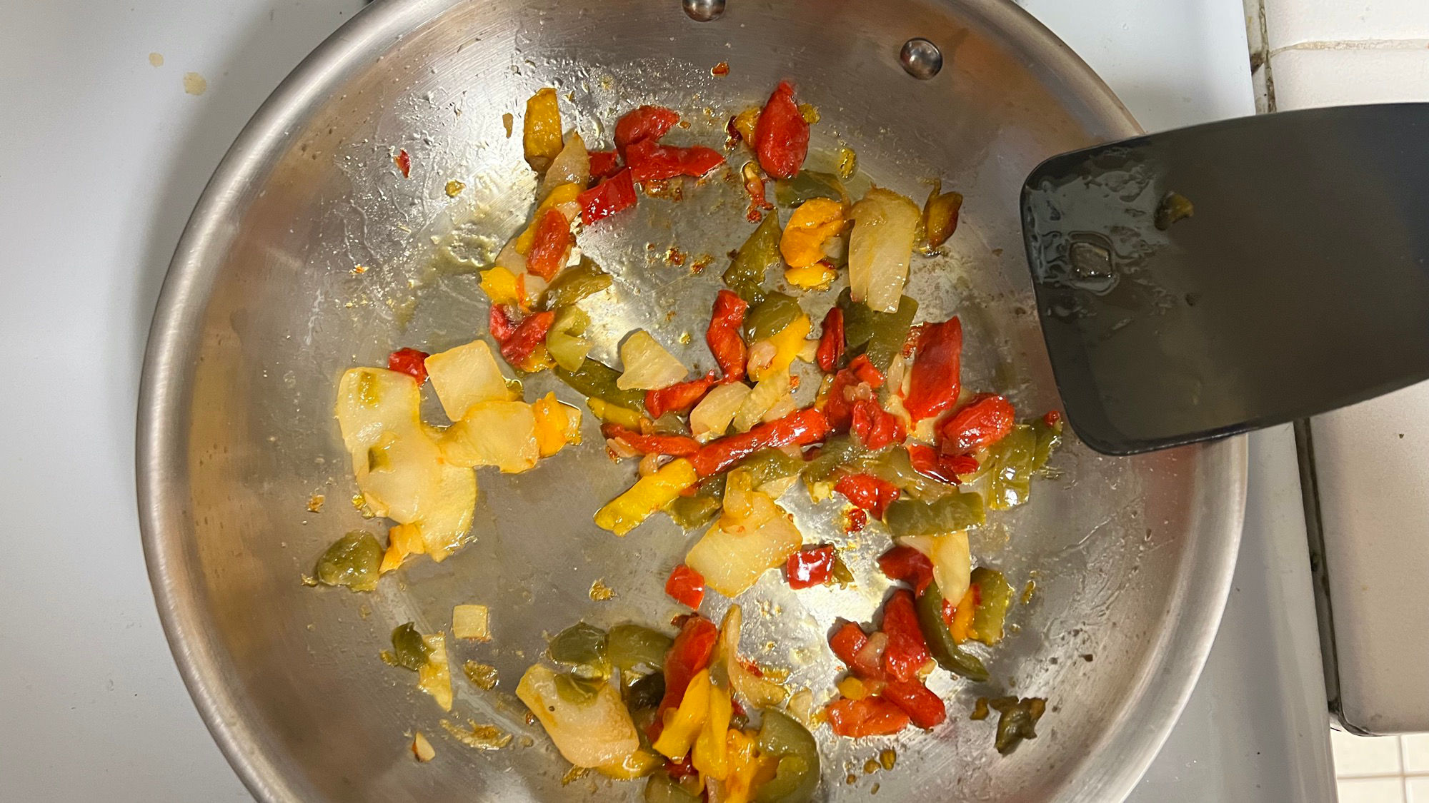 Ground Beef Casserole Saute Peppers and Onions