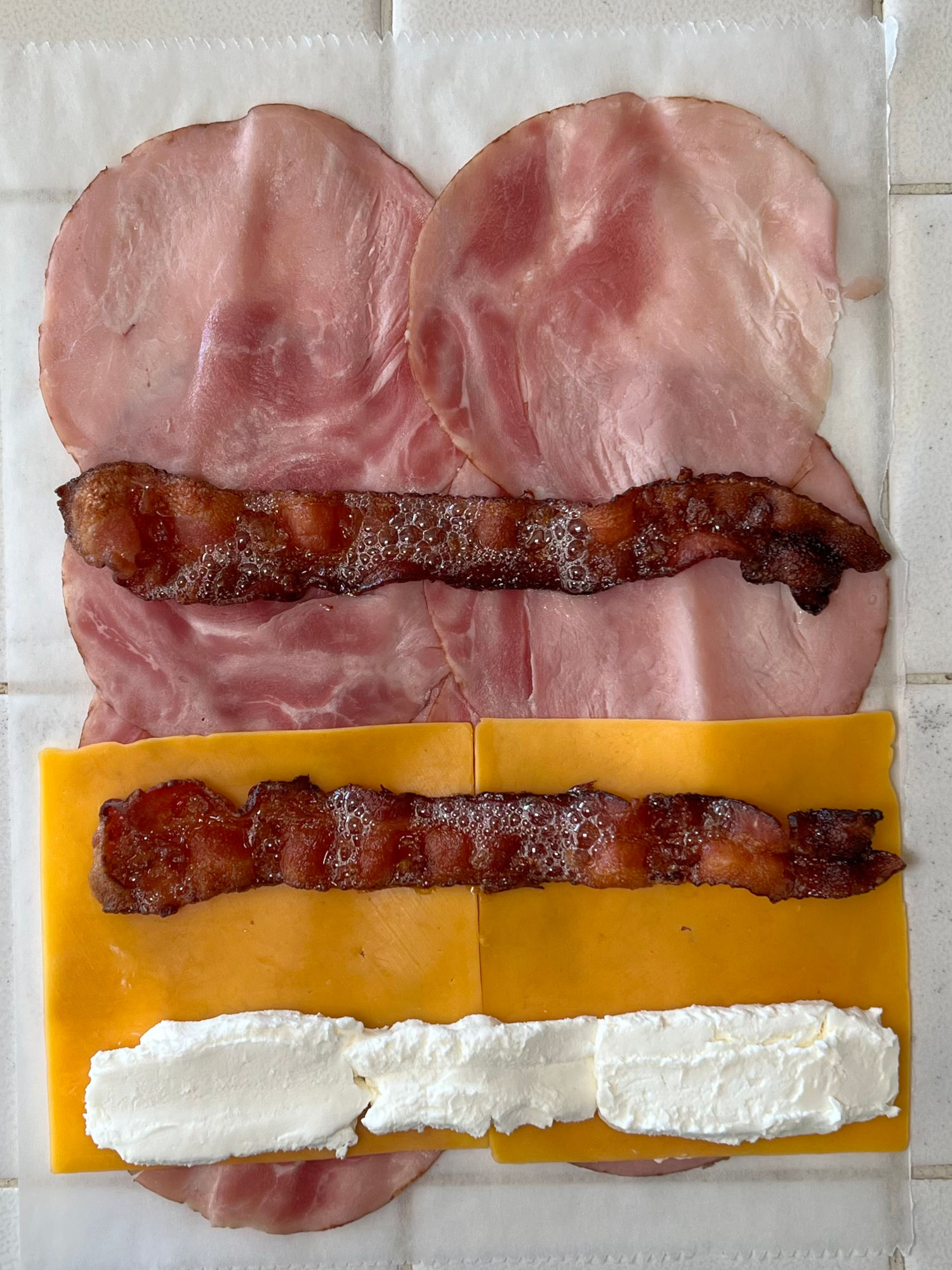 Ham and Cheese Pinwheels Cheddar  Bacon
