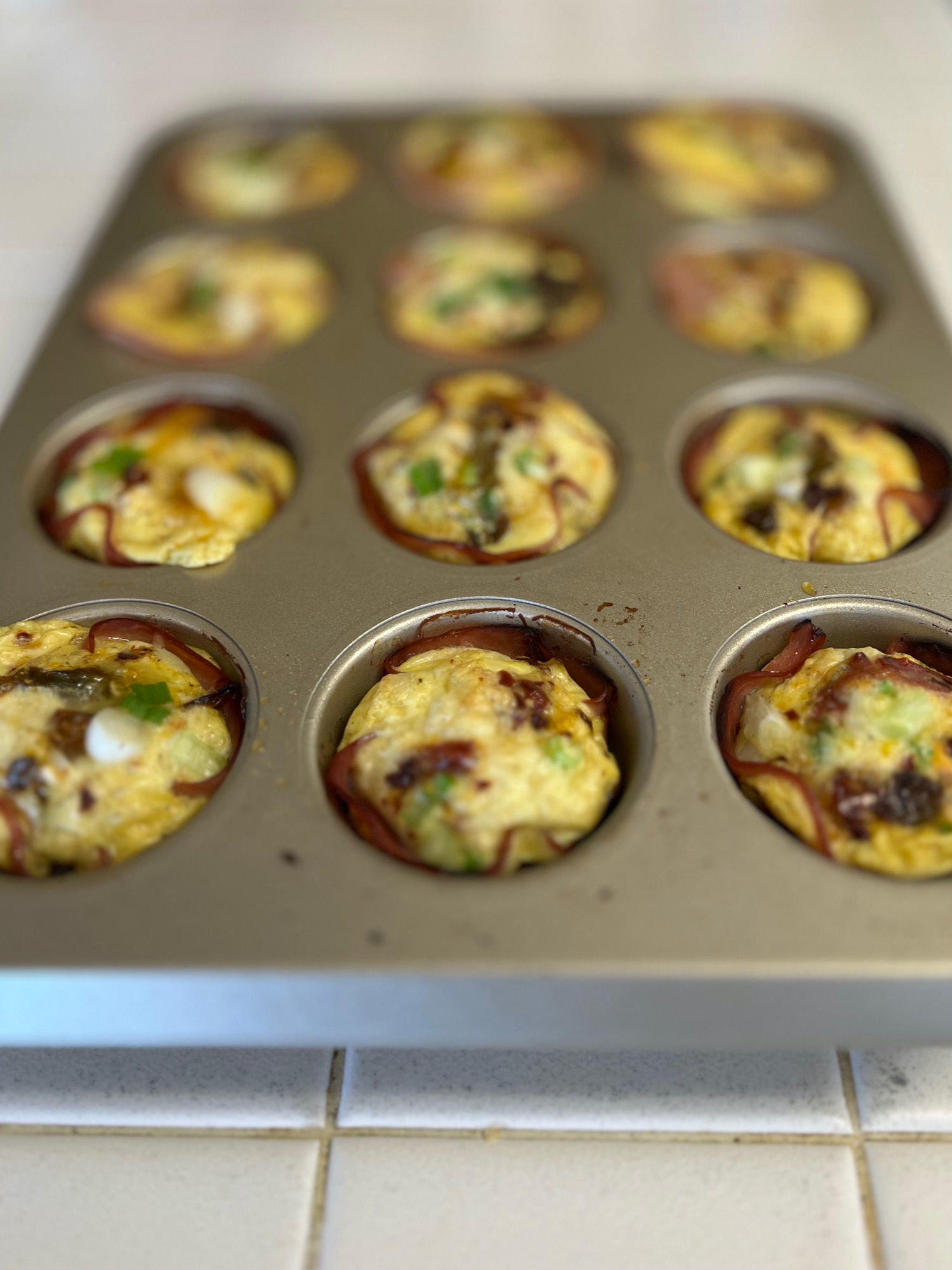 Ham and Cheese Egg Bites finished