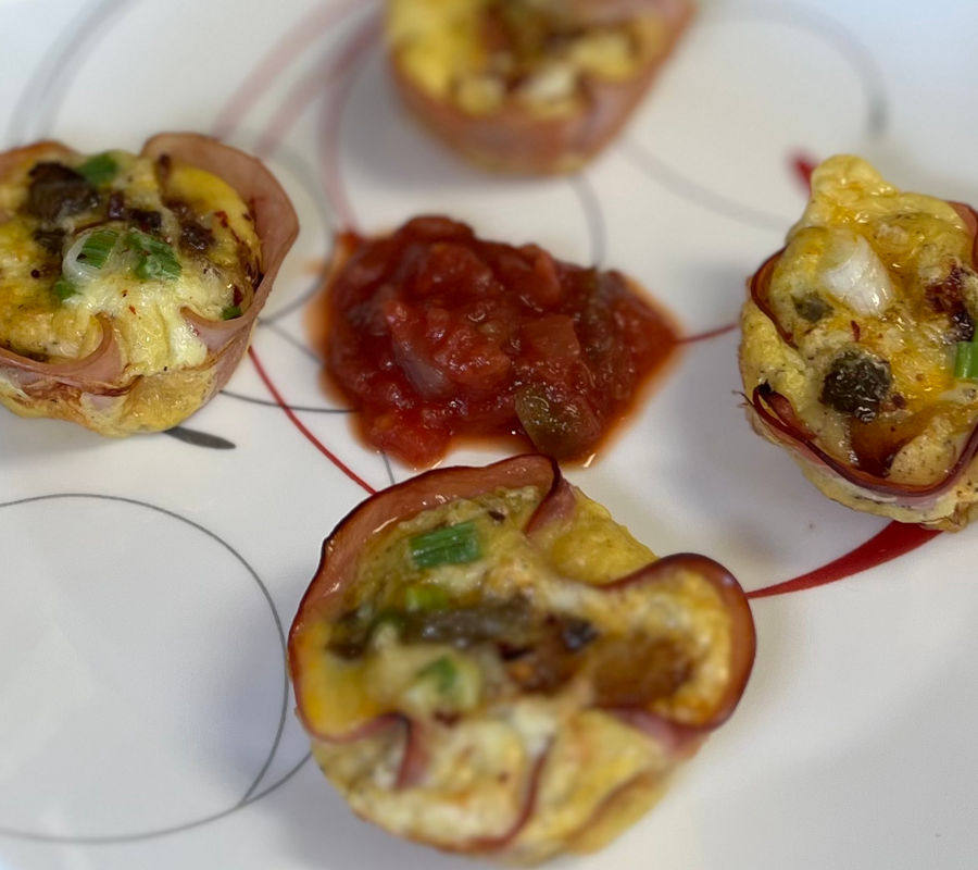 Ham and Cheese Egg Cups