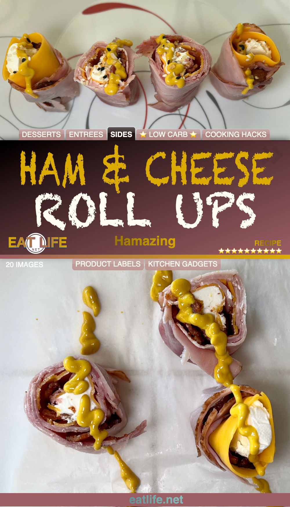 Ham & Cheese Roll Ups