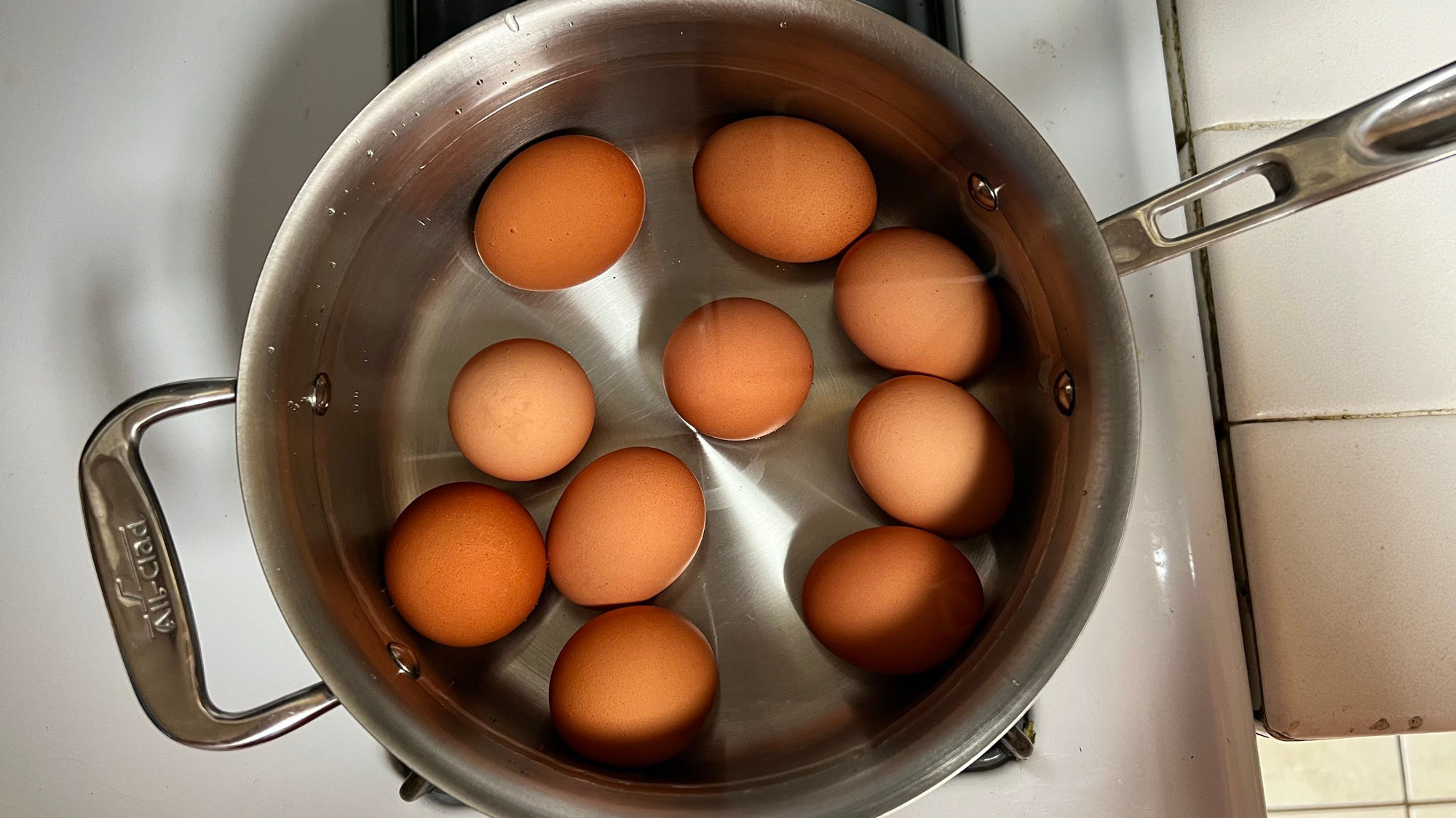 Hard Boiled Eggs in Water