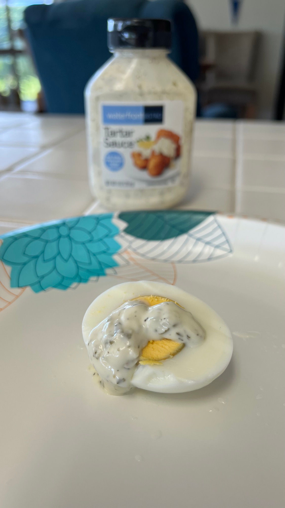 Hard Boiled Eggs Tartar Sauce