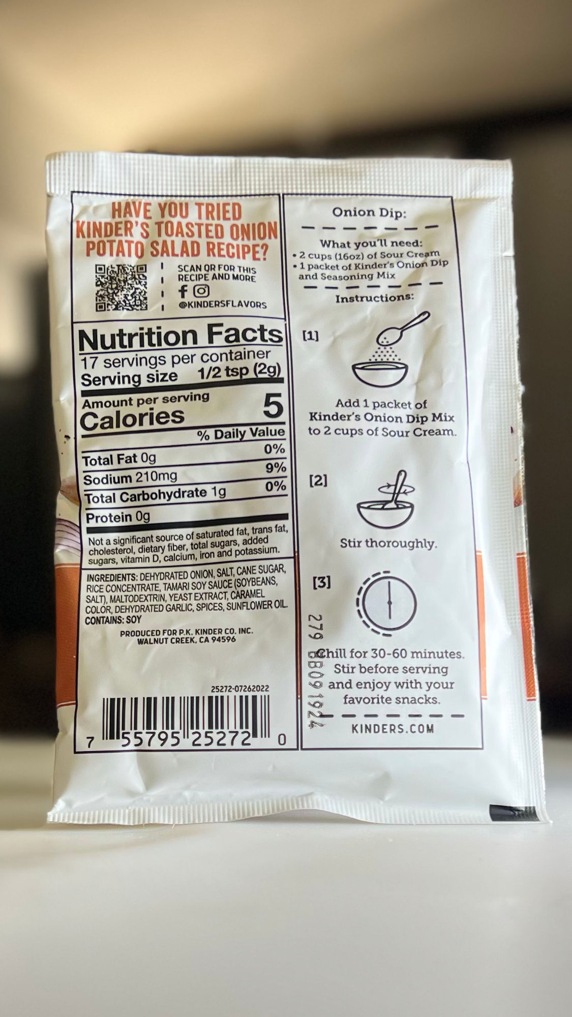 Dip Mix Kinder's Onion