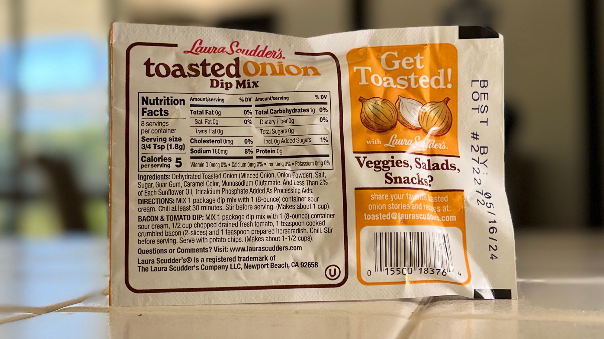 Toasted Onion Dip Mix Laura Scudder's