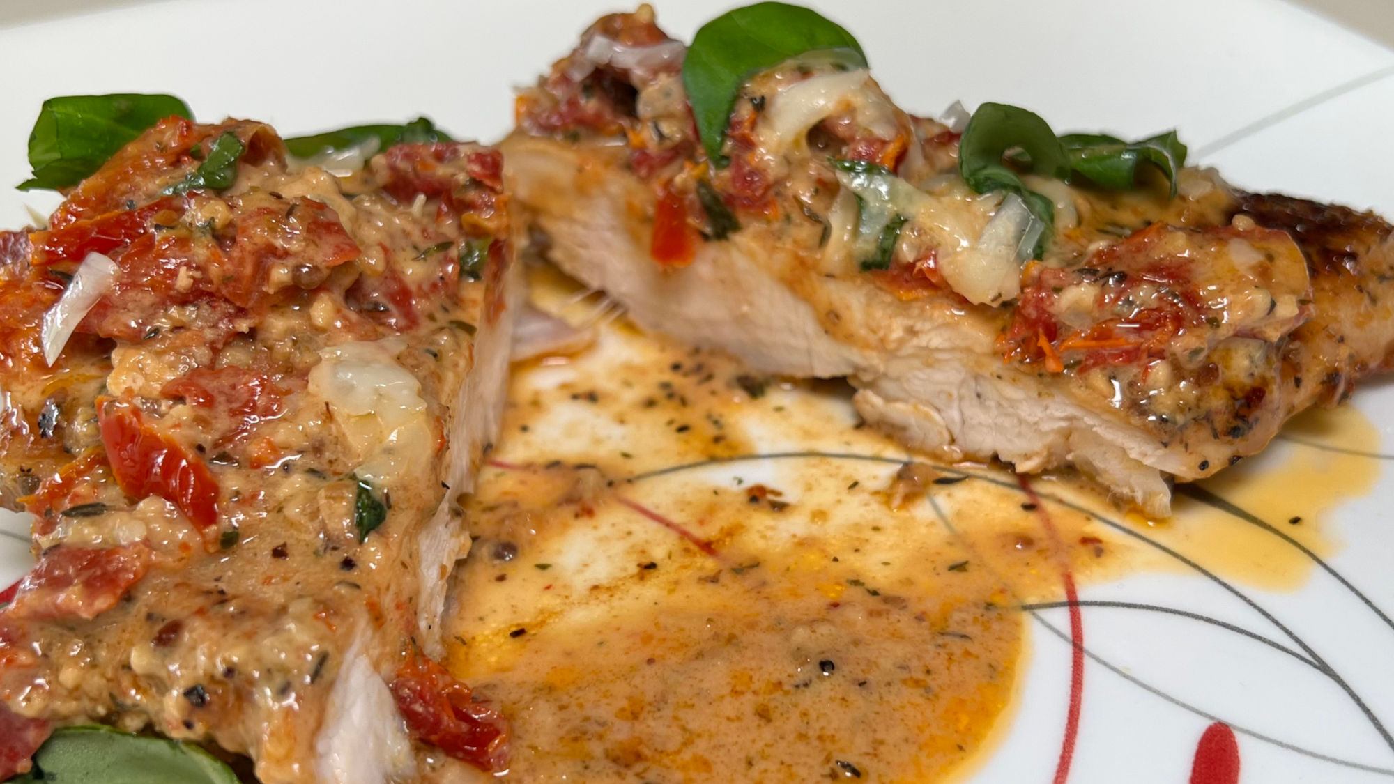 Sliced Marry Me Chicken Sliced