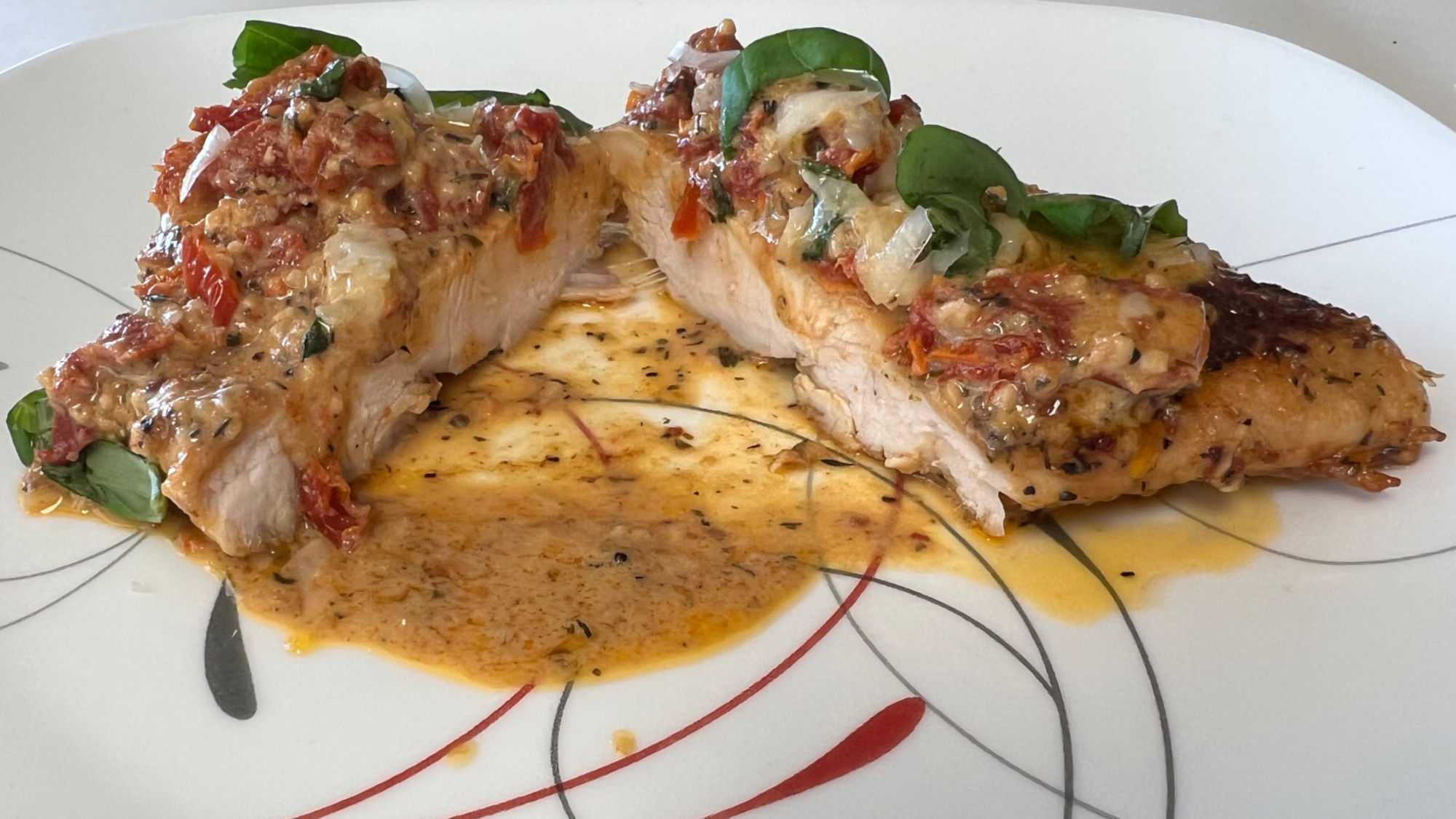 Sliced Marry Me Chicken Sliced