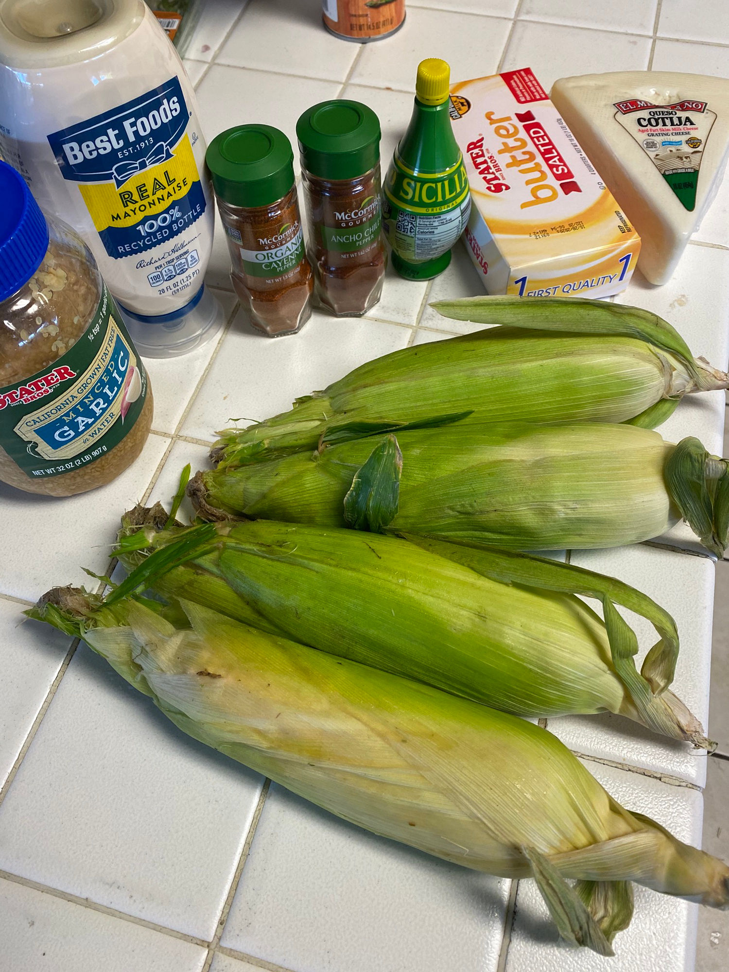 Ingredients Mexican Street Corn Ingredients