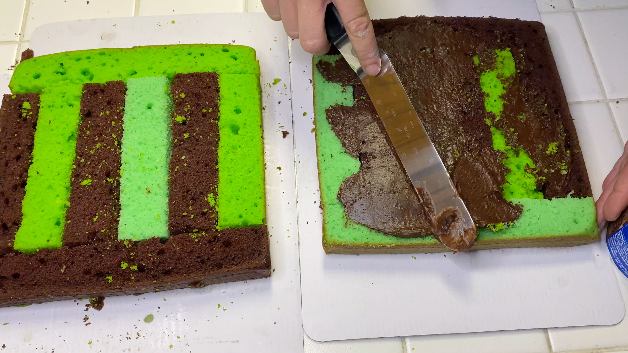 Minecraft Cake Frost layers