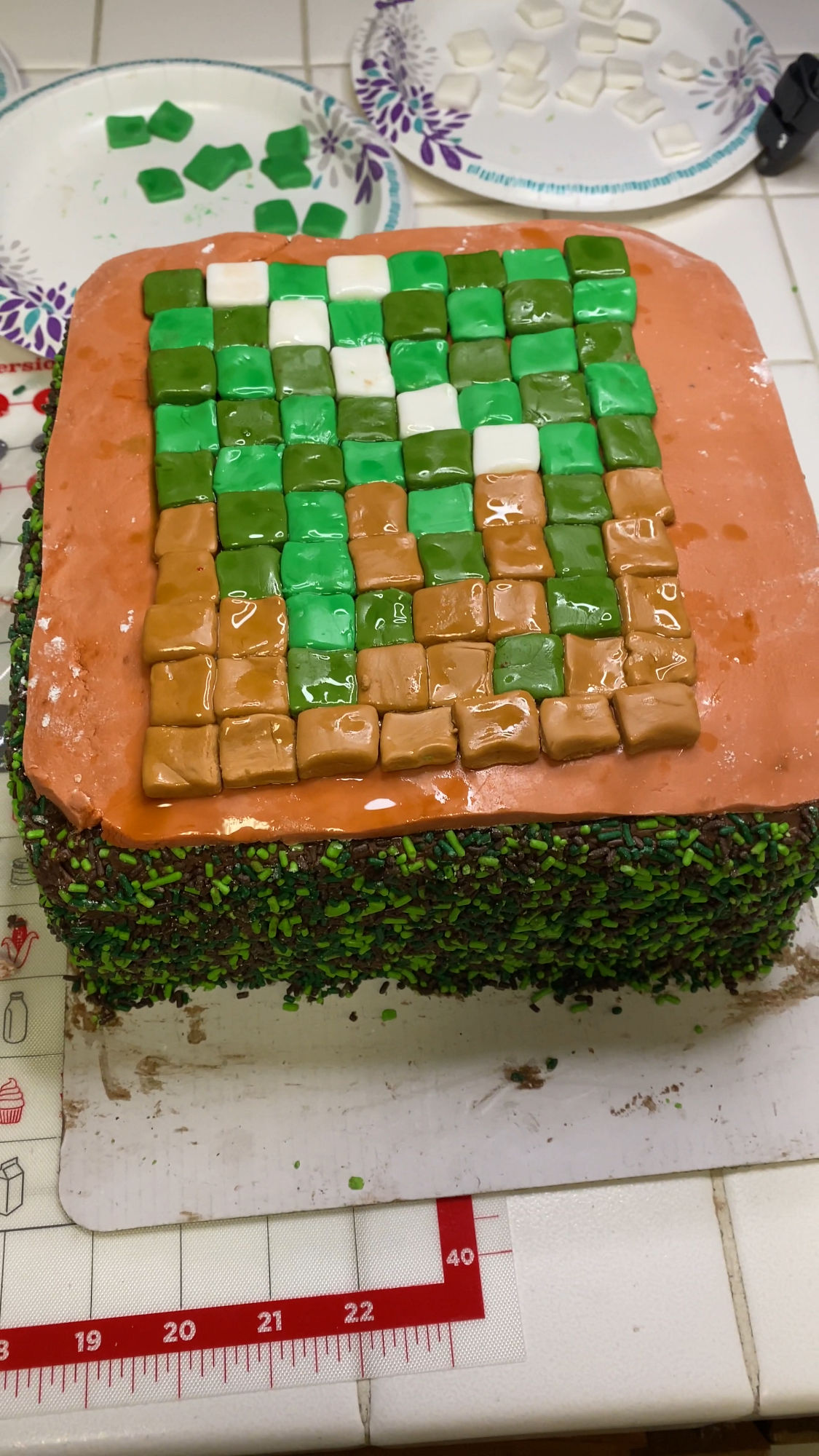 Minecraft Cake Pixel Tiles