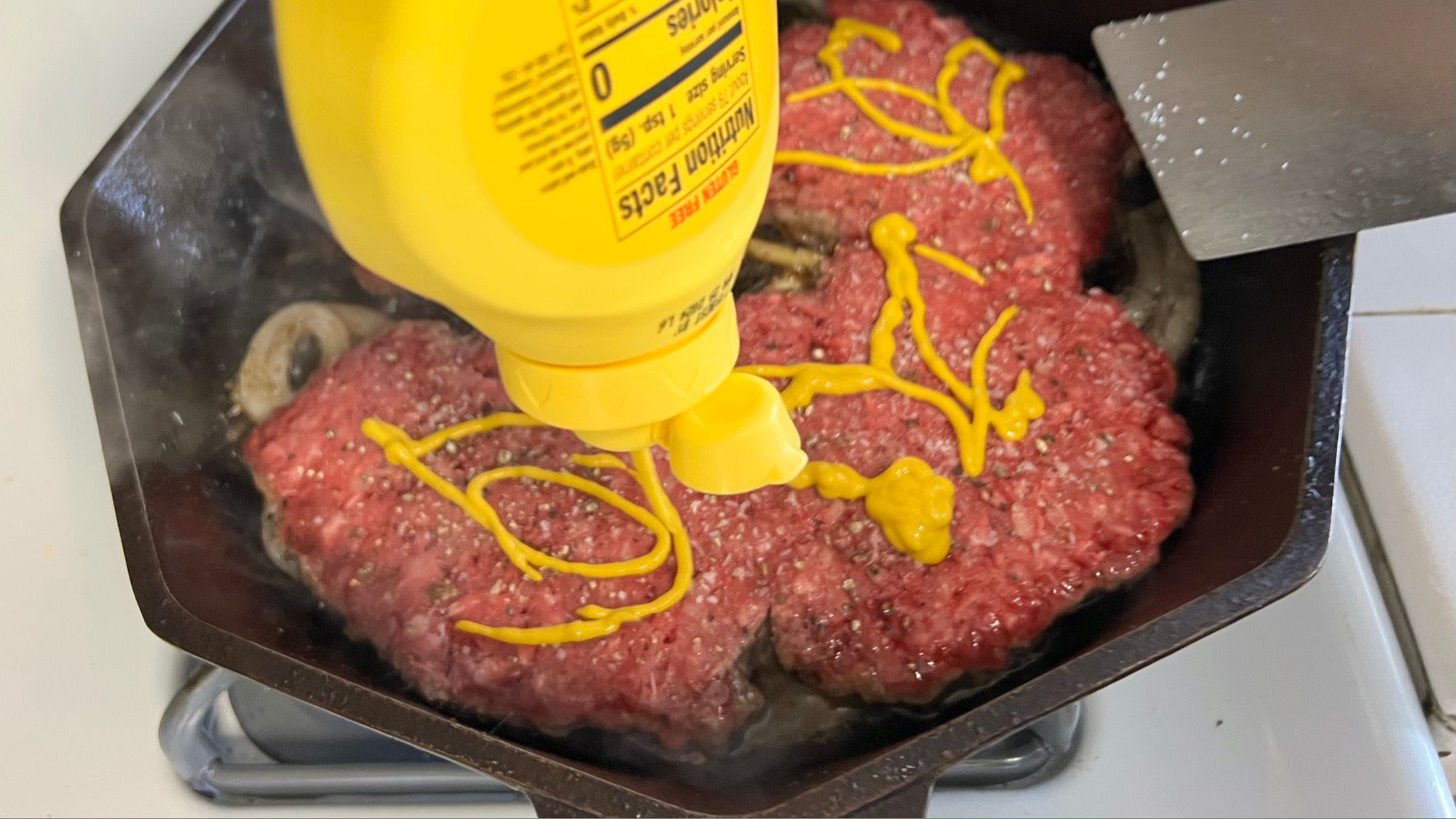 Fried Burgers Mustard Cap Fried Burgers