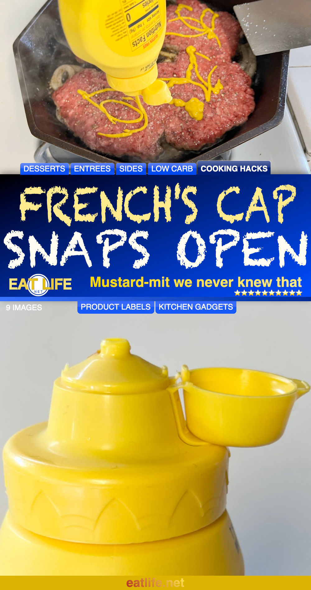 French's Cap Snaps Open