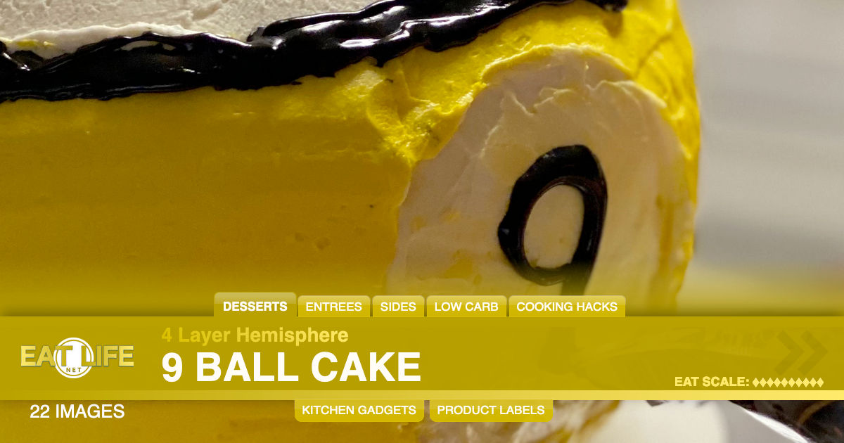 9 Ball Cake