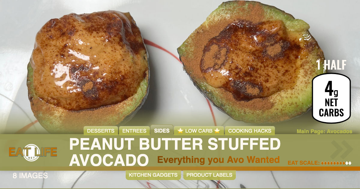 Peanut Butter Stuffed Avocado