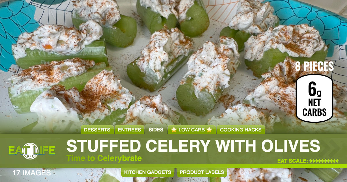 Stuffed Celery with Olives