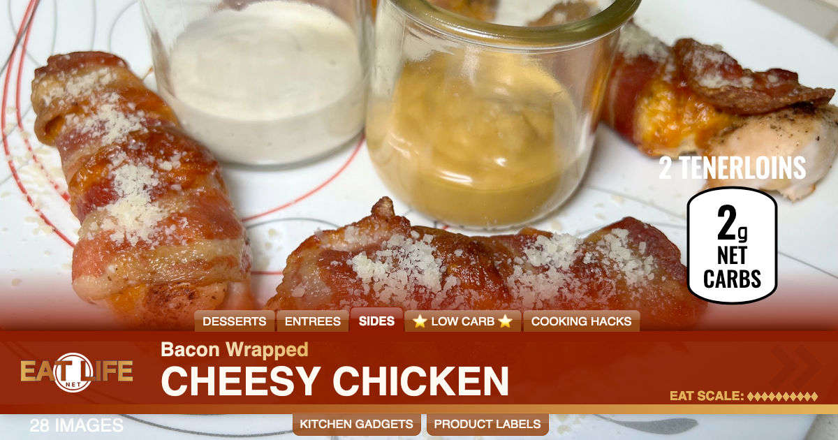 Bacon Wrapped Cheesy Chicken