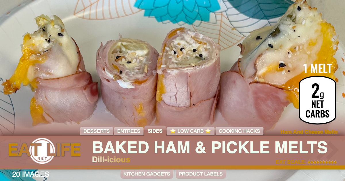 Baked Ham and Pickle Melts