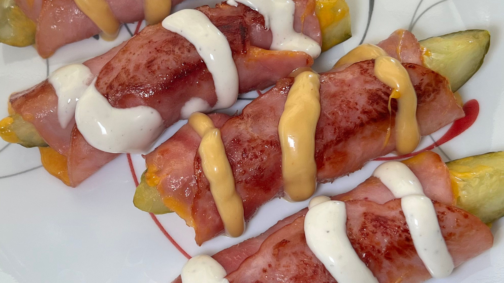 Pan Ham Pickle Melts Ranch Dressing