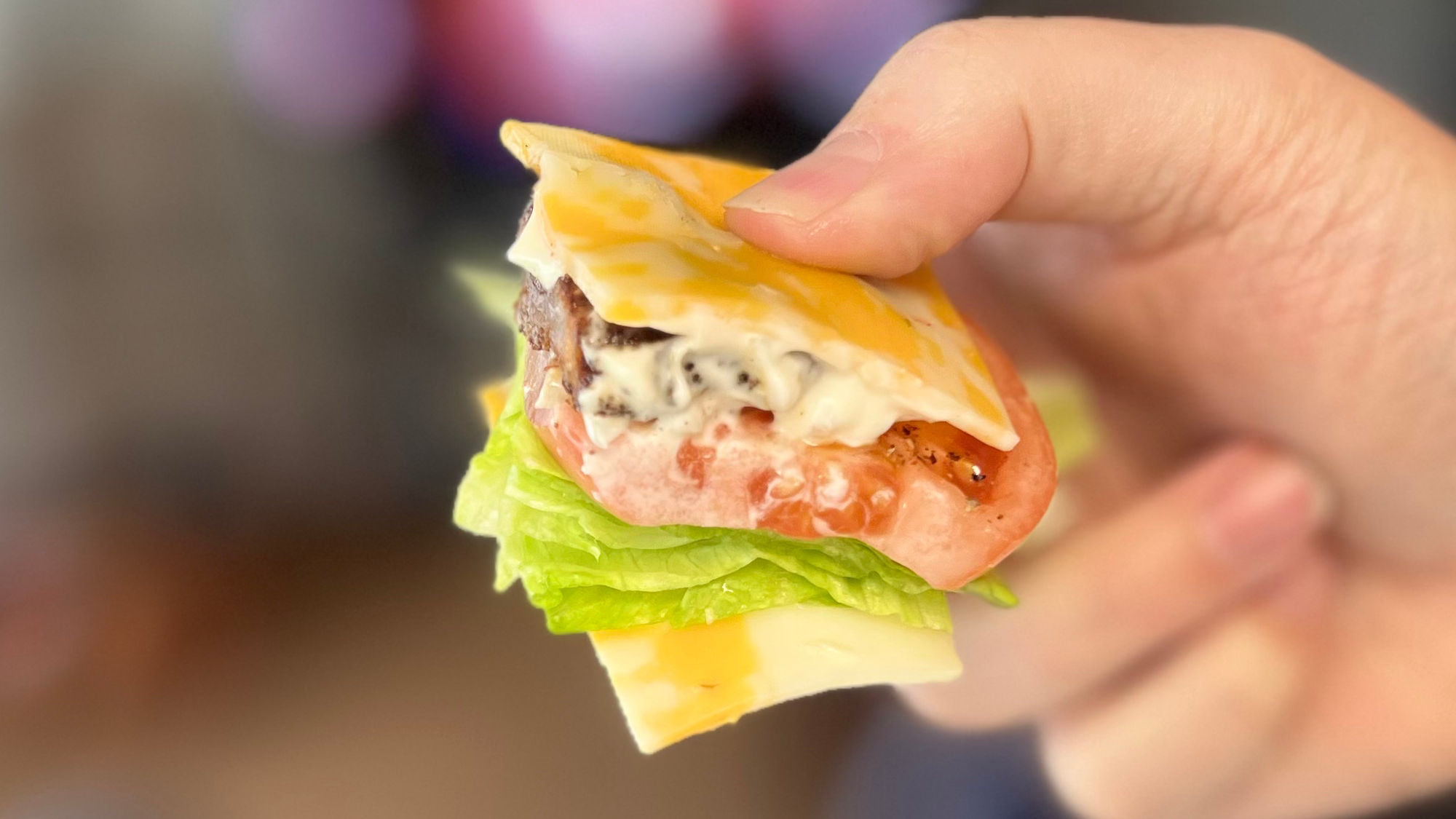 Pork Belly Lettuce Tomato PBLT Cheesewich Pork Belly Lettuce Tomato