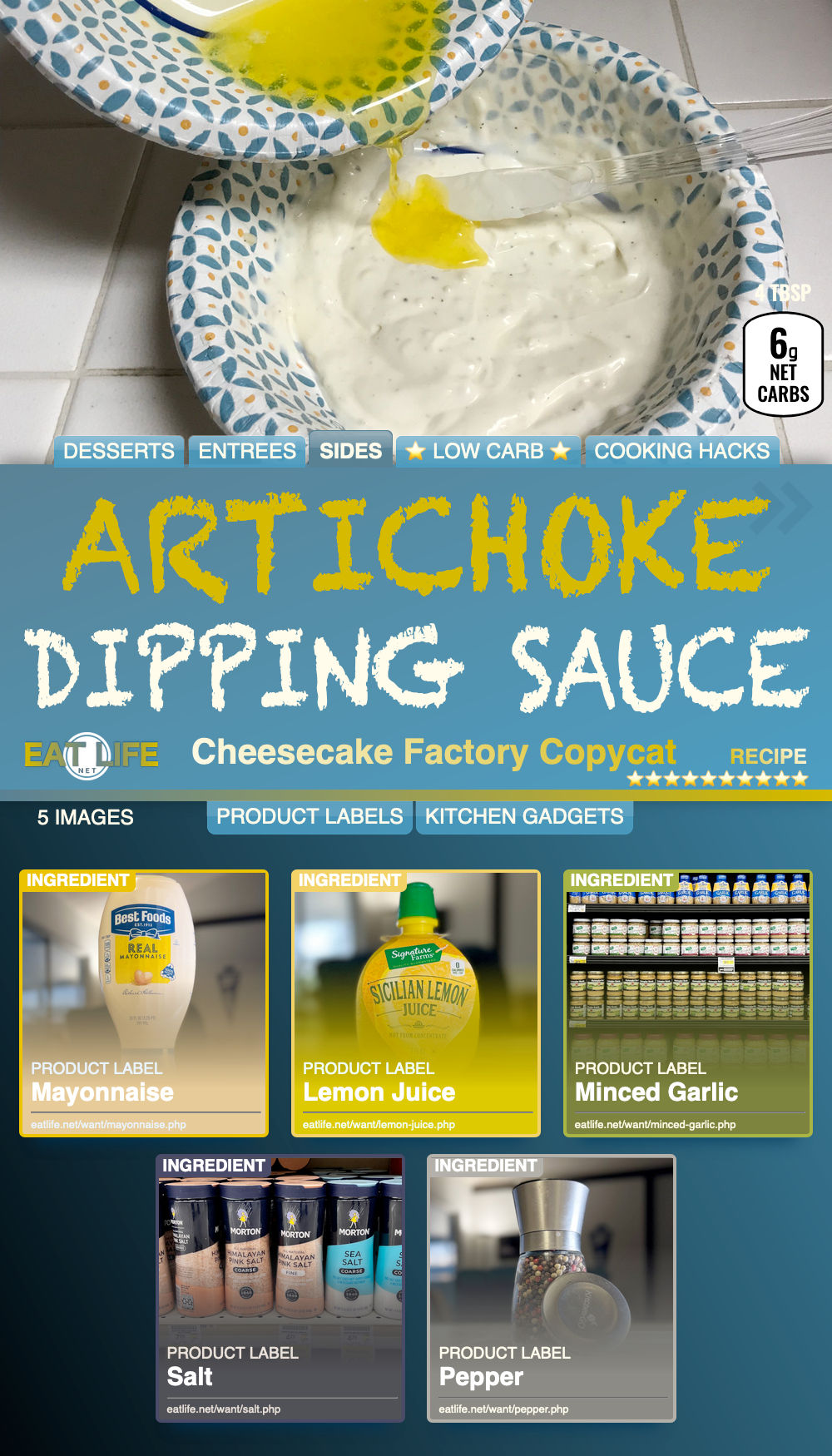 Artichoke Dipping Sauce