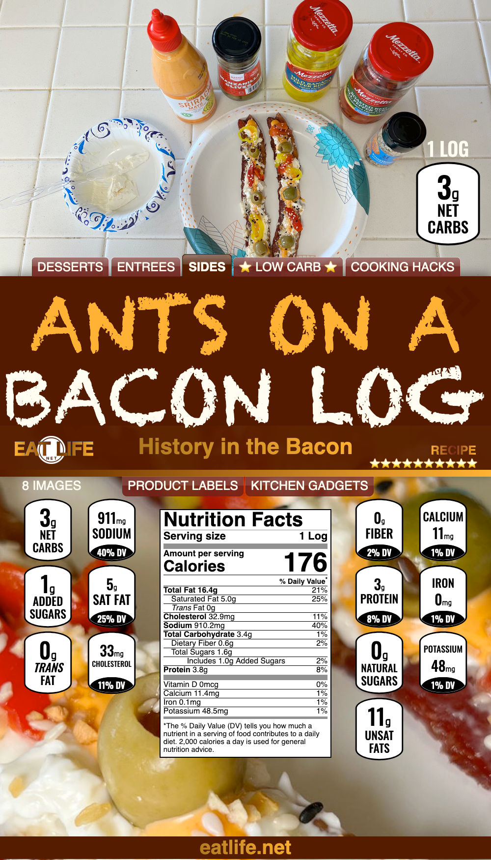 Ants on a Bacon Log 