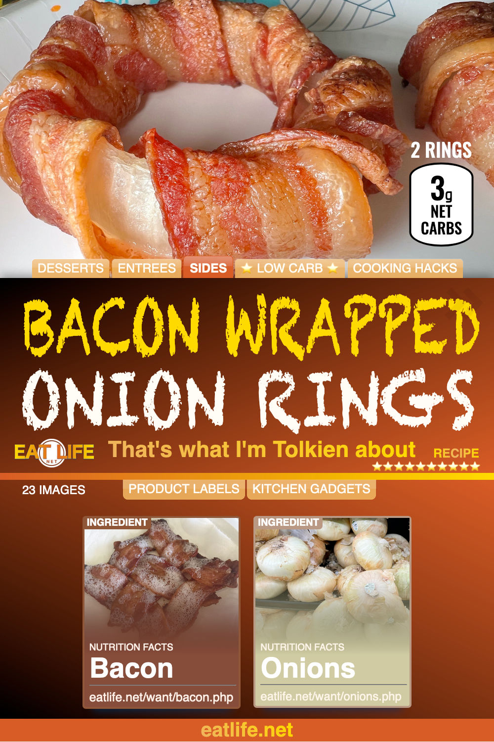 Bacon Wrapped Onion Rings