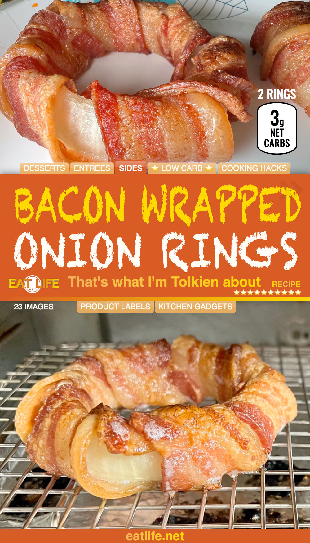 Bacon Wrapped Onion Rings