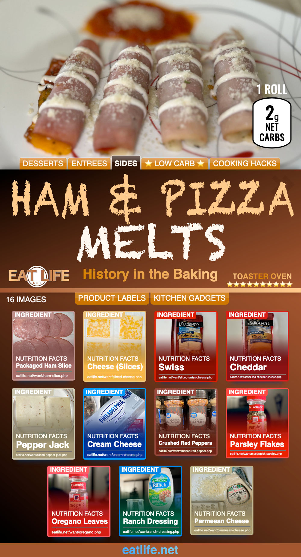 Baked Ham & Pizza Melt
