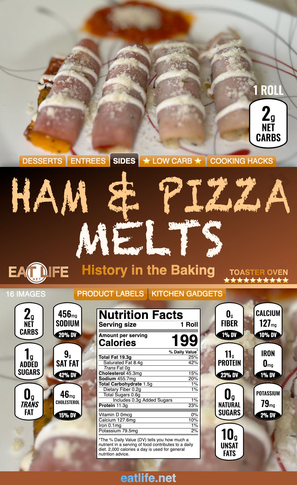 Baked Ham & Pizza Melt