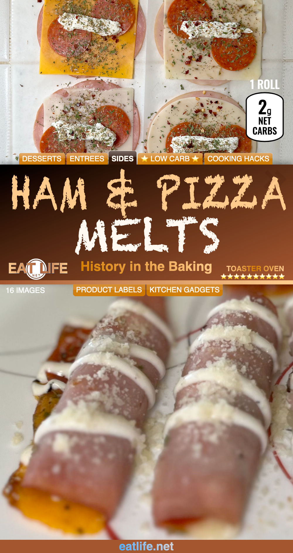 Baked Ham & Pizza Melt