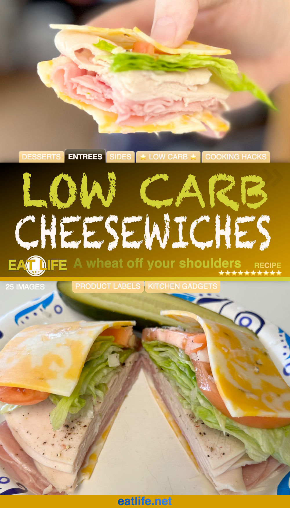 Low Carb Cheesewiches