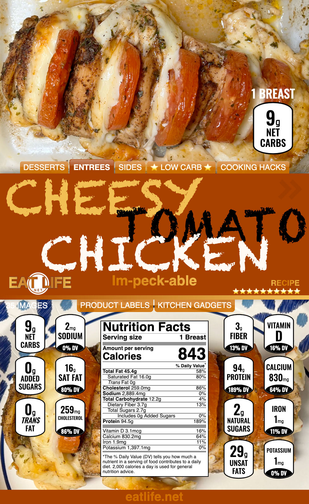 Cheesy Tomato Chicken