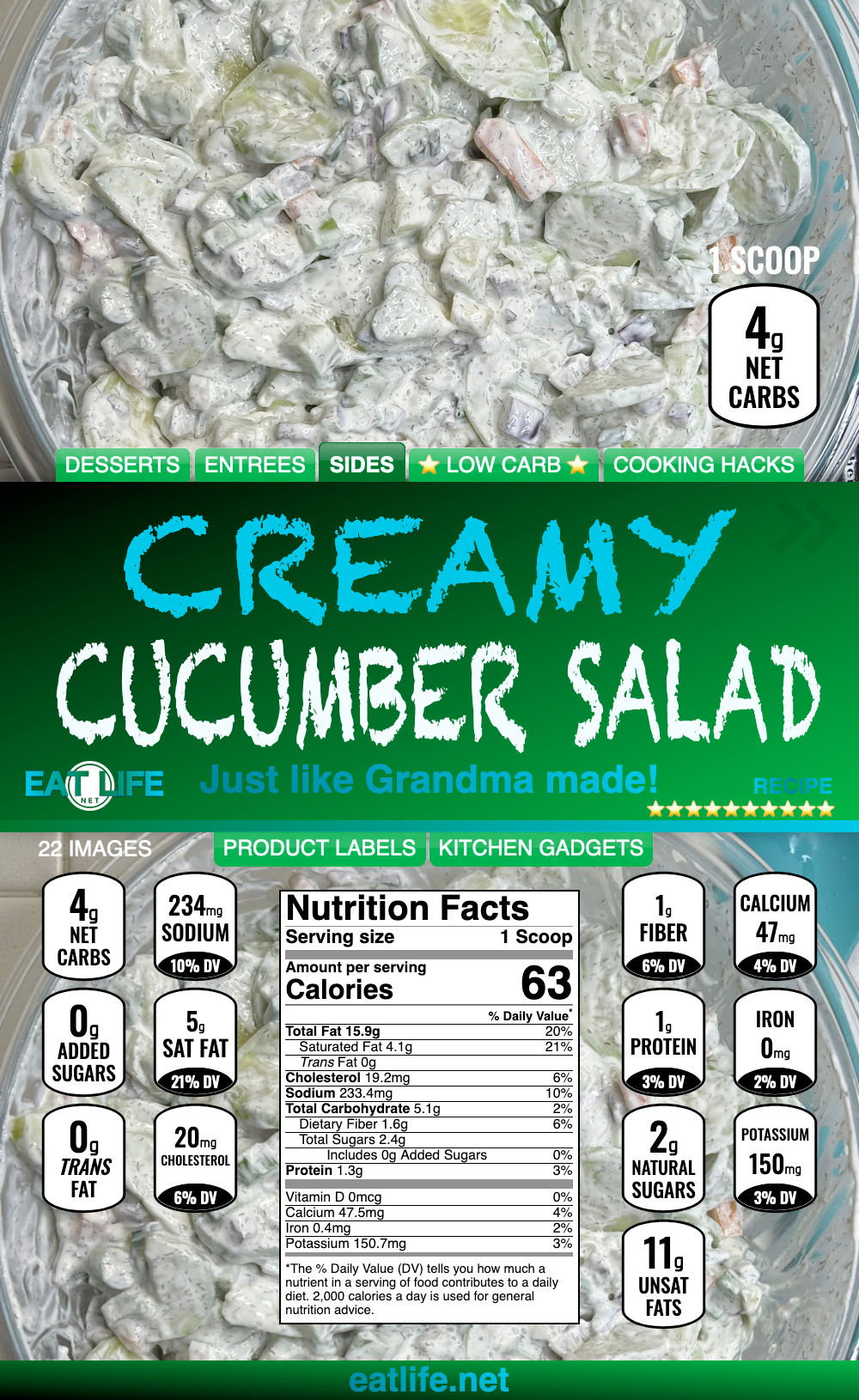 Creamy Cucumber Salad