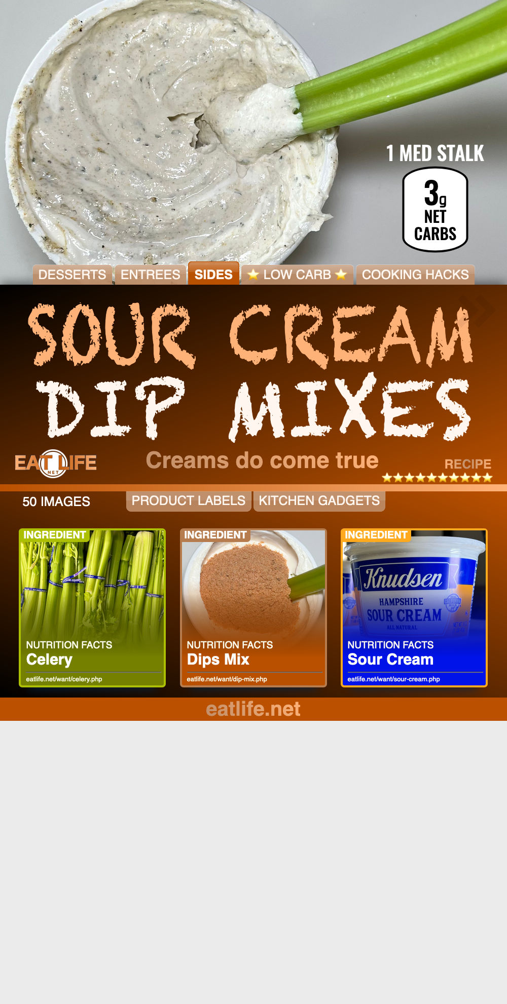 Sour Cream Dip Mixes
