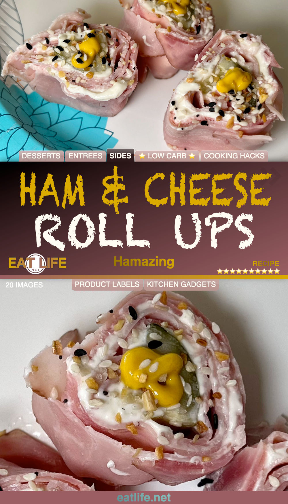 Ham & Cheese Roll Ups